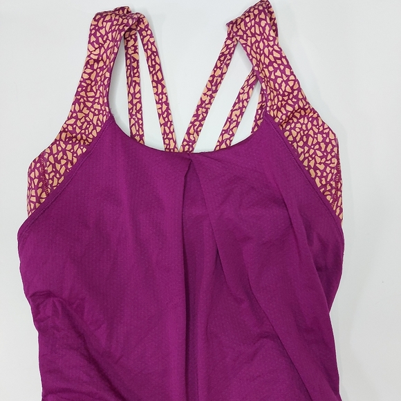 Lululemon Nouveau Limits Purple Tank Sz 4 - Picture 4 of 13